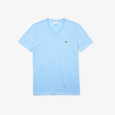 LACOSTE V-neck Pima Cotton Jersey T-shirt Mens Apparel -